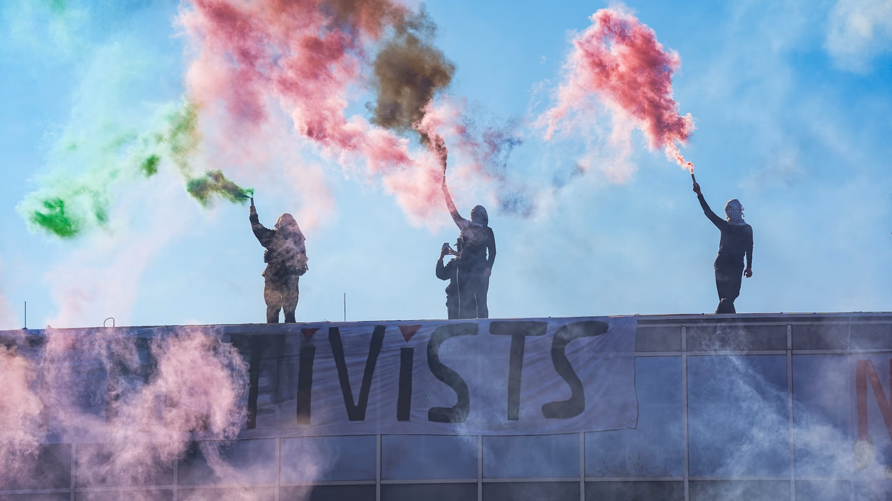 Demonstratie TU/e Isra&euml;l banden: Activisten op universiteit